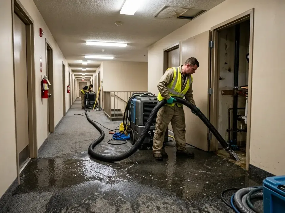 multi-unit-apartment-hallway-f-005 — frequently asked questions, Emergency Burst Pipe Water Extraction & Removal in Hopatcon…